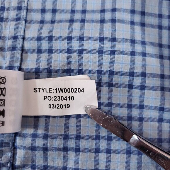 Vineyard Vines Performance Mens Large Classic Fit Tucker Shirt Blue Button Down - Picture 6 of 10